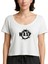 Wasp Logo Text Beyaz Kadın Tişört 1