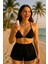 Kadın Siyah Şortlu Belden ve Boyundan Bağlamalı Bikini Takımı – Modern, Konforlu ve Günlük Kombinlere Uygun 4