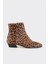 Taba Hayvan Desenli Deri Kadın Klasik Bot 1