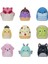 Squishmallows Squish-A-Longs Klipsli Çanta Süsü ve 3 Figür + Yüzük S2 - Sürpriz Paket 4