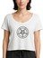 Baphomet Logo 2 Beyaz Kadın Tişört 1