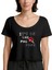 Ping Pong Top Fun Siyah Kadın Tişört 1