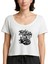Harley Chopper Support Bobbers Beyaz Kadın Tişört 1