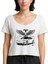 Tesla And Eagle Beyaz Kadın Tişört 1