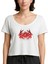 Bloodbath Logo Red Beyaz Kadın Tişört 1