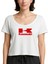 Hkawaski Red Logo Beyaz Kadın Tişört 1