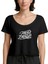 Harley Chopper Typography Siyah Kadın Tişört 1
