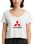 Mitsubishi Logo Beyaz Kadın Tişört 1