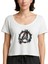 Avengers Logo 2 Beyaz Kadın Tişört 1