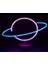 Neon Işıklı Satürn Lamba Pil+Usb 1