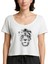 Lion Face Beyaz Kadın Tişört 1