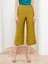 Yeni Sezon Kadın Yüksek Bel Standart Fit Düz Kapri 4