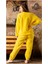 Sarı Peluş Pijama Takımı 7