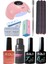 Kalıcı Oje Yapma Seti 20 Parça Klasik Renkler Top Base Top Coat Solüsyon Kronk Törpü Uv LED Seti 1