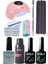 Kalıcı Oje Yapma Seti 20 Parça Klasik Renkler Top Base Top Coat Solüsyon Kronk Törpü Uv LED Seti 1