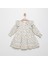 Kız Çocuk Kruvaze Yaka Çiçekli Elbise 1