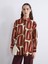 Yeni Sezon Desenli Saten Kadın Gömlek Tunik 1