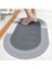Vıvo 2 Adet Oval Sihirli Su Emici Banyo Paspası Kaymaz Tabanlı Abdest Paspası 38X58 cm V-60 3
