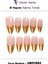 10'lu Ten Uzun Badem UBD1552 Tekrar Kullanılabilir El Yapımı Protez Takma Tırnak - Ten Rengi-S 1