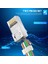 30 Adet Yeni Nesil Ez Delikli Cat7 Yüksek Performanslı Altın Kaplama RJ45 8P8C Cat7 Konnektör Stp Jak Utp Ethernet Konnektörü 7