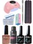Kalıcı Oje Yapma Seti 20 Parça Klasik Renkler Top Base Top Coat Solüsyon Kronk Törpü Uv LED Seti 1