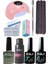 Kalıcı Oje Yapma Seti 20 Parça Klasik Renkler Top Base Top Coat Solüsyon Kronk Törpü Uv LED Seti 1