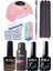 Kalıcı Oje Yapma Seti 20 Parça Klasik Renkler Top Base Top Coat Solüsyon Kronk Törpü Uv LED Seti 1