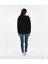 Kadın Siyah Kapüşonlu Cepli Fermuarlı Sweatshirt 6