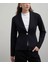 Tek Düğmeli Şık Triko Ceket 1