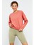 Pudra Basic Rahat Form O Yaka Kadın Sweatshirt - 97114 6