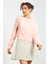 Pembe Basic Rahat Form O Yaka Kadın Sweatshirt - 97114 10