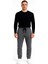 Erkek Gri Melanj 3 Iplik Şardonlu Eşofman ALTI-P2019 1