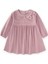 Kadife Elbise 1-8 Yaş Pudra Pembe 1