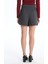 Yeni Sezon Kadın Beli Fermuarlı Düz Şort Etek 4