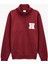 Uzun Kollu Yarım Fermuarlı Dik Yaka Nakışlı Lisanslı Harvard Sweatshirt 1