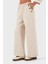 Via Dante Regular Fit Lastikli Bel Geniş Paça Düğme Detaylı Pantolon Bayan Pantolon 6888573 4