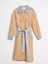 87077 Jean Detaylı Uzun Trench Karamel 5