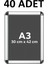 40 Adet A3 Eko Seri Çerçeve Rondo Köşe Aç Kapa Açılır Kapa 1