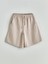 Yeni Sezon Beli Lastikli Keten Karışımlı Kadın Şort 5