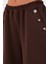 Via Dante Regular Fit Lastikli Bel Geniş Paça Düğme Detaylı Pantolon Bayan Pantolon 6888573 6