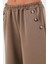 Via Dante Regular Fit Lastikli Bel Geniş Paça Düğme Detaylı Pantolon Bayan Pantolon 6888573 6