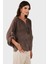Via Dante Oversize V Yaka Pul Dantel Detaylı Bluz Bayan Bluz 690822 4