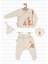 Tinylamb Fluffy Bear Organik Pamuk Penye Yeni Doğan Mini Set Patikli Pijama ve Uzun Kollu Kruvaze - 4 Parça 1