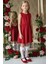 0022 - Kırmızı Elbise File Beyaz Çorap Takım 1