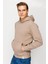 Erkek Camel Kapşonlu Sweatshirt 6