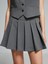 Yeni Sezon Beli Fermuarlı Pileli Kadın Şort Etek 3