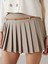 Yeni Sezon Beli Kemerli Kadın Pileli Şort Etek 3