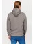 Erkek K.gri Kapşonlu Sweatshirt 4