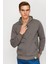 Erkek K.gri Kapşonlu Sweatshirt 6