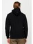 Erkek Siyah Kapşonlu Sweatshirt 3